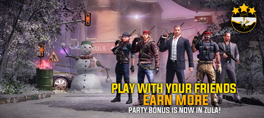 Win with your friends. Party Bonus System is now in Zula!